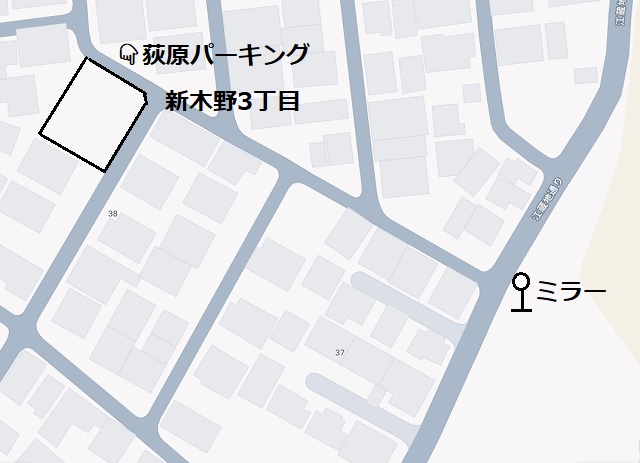 駐車場案内図荻原パーキング